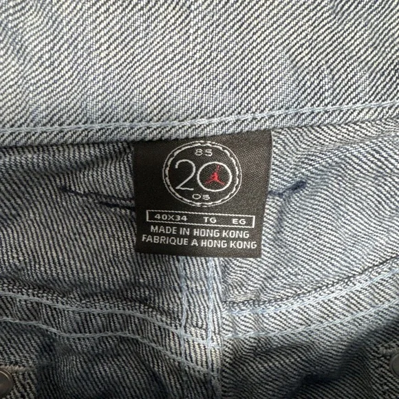 Vintage Nike Air Jordan 20th Anniversary Jeans Sz 40x34 (36x32) Baggy Distressed